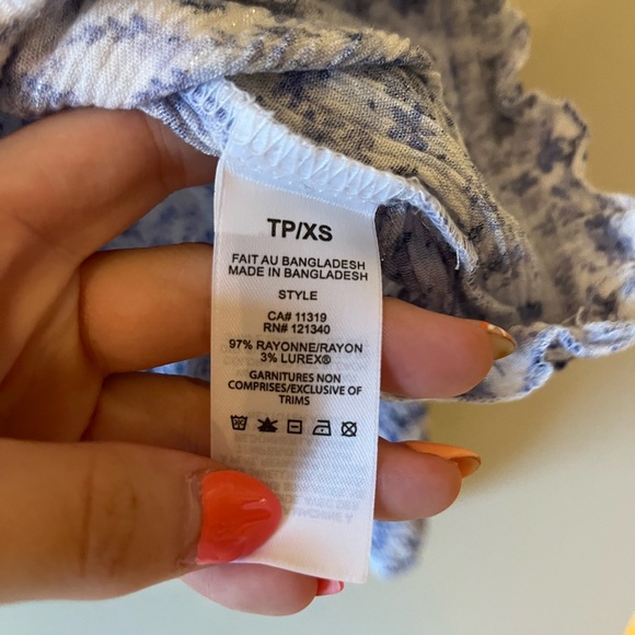 Dynamite Off-Shoulder Long Sleeve Floral Shirt - Picture 4 of 5